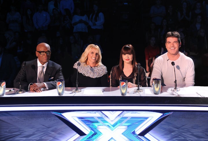 X Factor USA season two judges L.A. Reid, Britney Spears, Demi Lovato and Simon Cowell