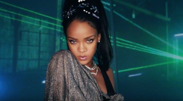 Rihanna in the music video for "This Is What We Came For"