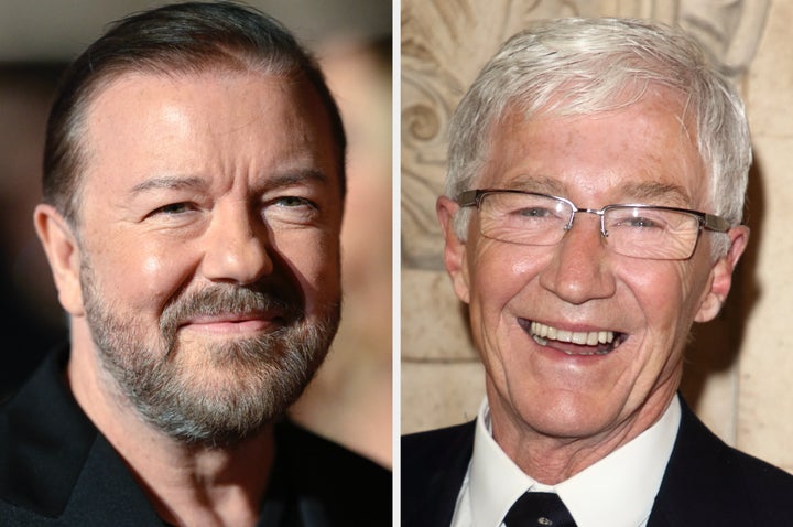 Ricky Gervais and Paul O'Grady