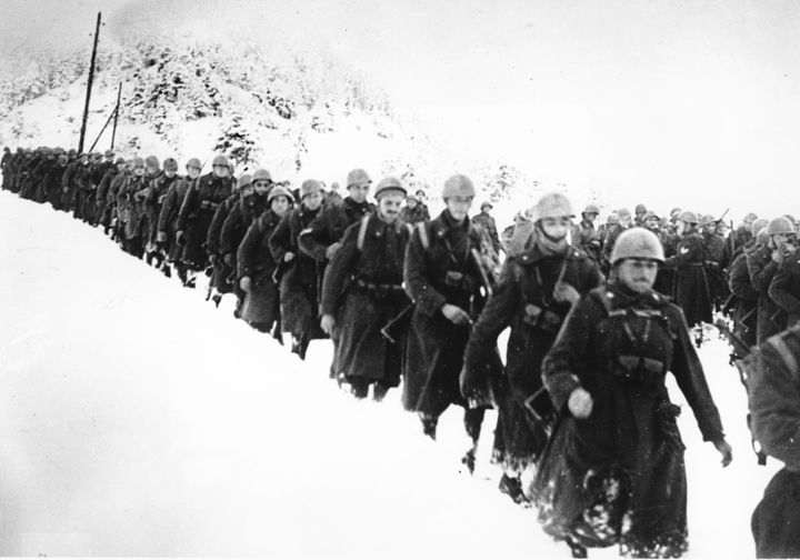 15 Φεβρουαρίου 1941 Ιταλοί στρατιώτες ετοιμάζονται για τις μάχες με τις ελληνικές ένοπλες δυνάμεις 