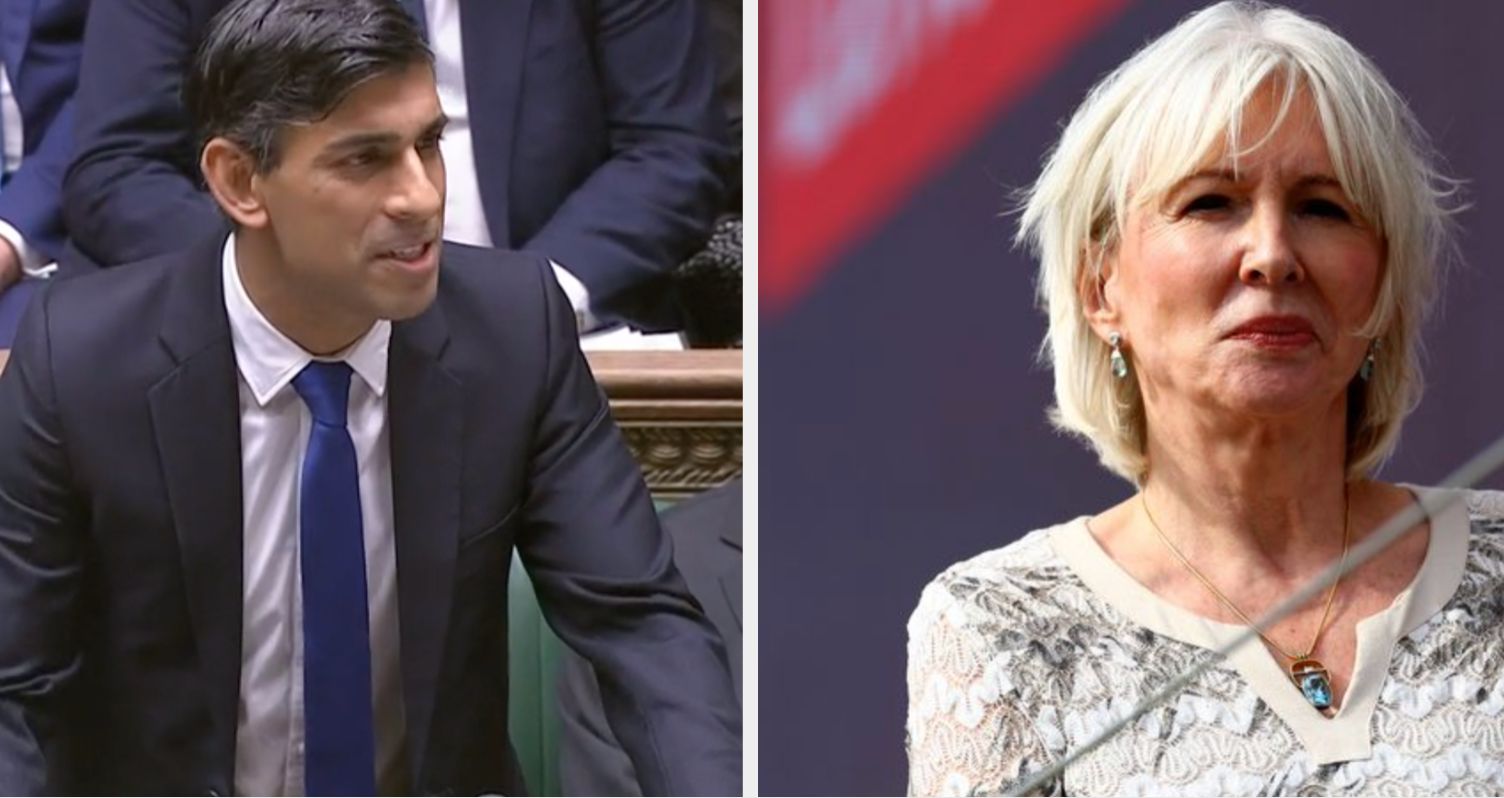 Rishi Sunak Couldn't Resist Making Fun Of Nadine Dorries During PMQs ...