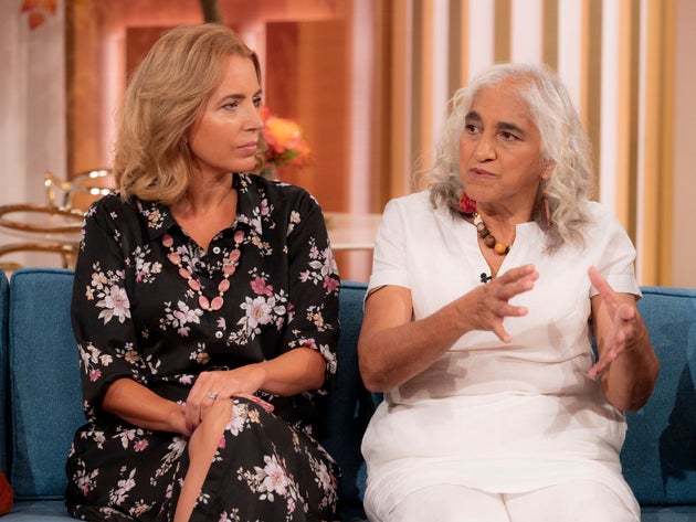 Jasmine Harman with her mum Vasoulla Harman on the This Morning sofa