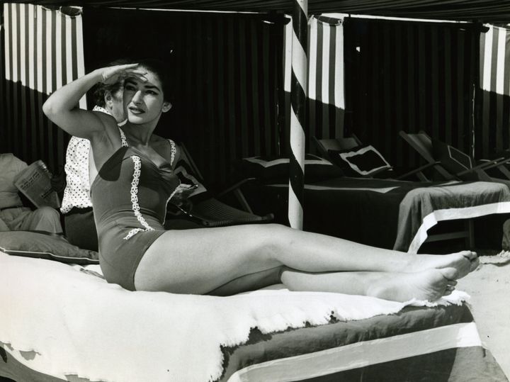Η Μαρία Κάλλας στη Βενετία. Φωτογραφία από το προσωπικό άλμπουμ της Μ. Κάλλας , από τη Συλλογή του ΜΜΚ.