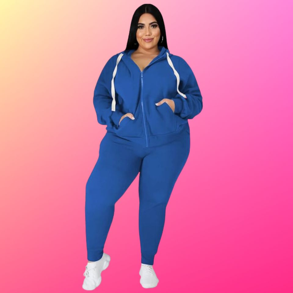 A hoodie and jogger tracksuit set