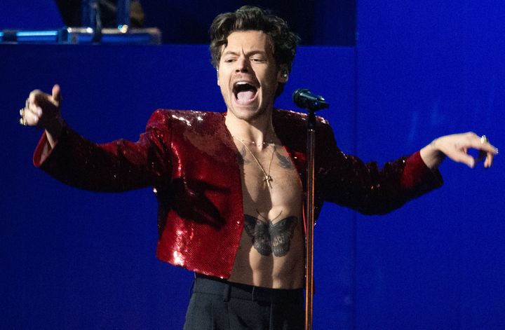 Harry Styles, shown here in 2023, allegedly got a bit too excited when Cher performed at the 2019 gala.