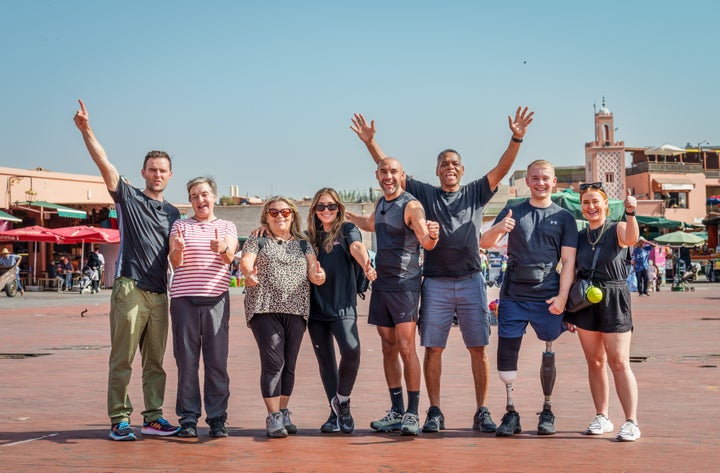 Harry Judd, Emma Judd, Helene Blatt, Mel Blatt, Alex Beresford, Noel Beresford, Billy Monger and Bonny Monger on Celebrity Race Across The World