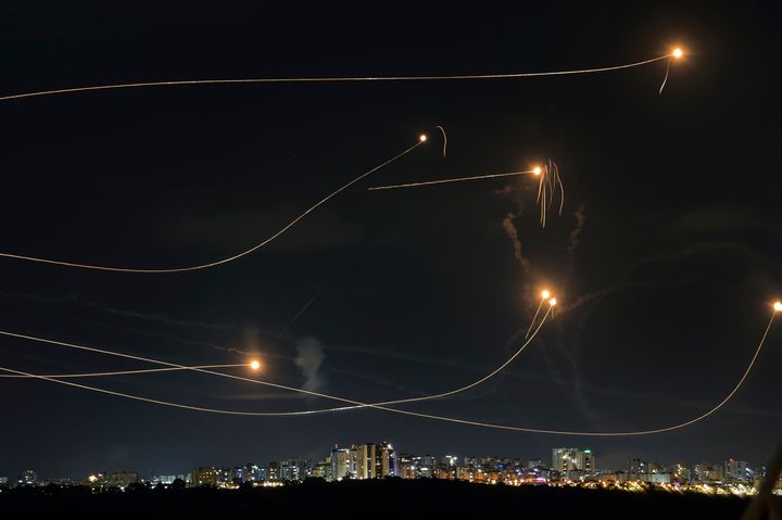 O Σιδηρούν Θόλος του Ισραήλ αναχαιτίζει εισερχόμενες ρουκέτες (φωτογραφία αρχείου από 20/10/2023)