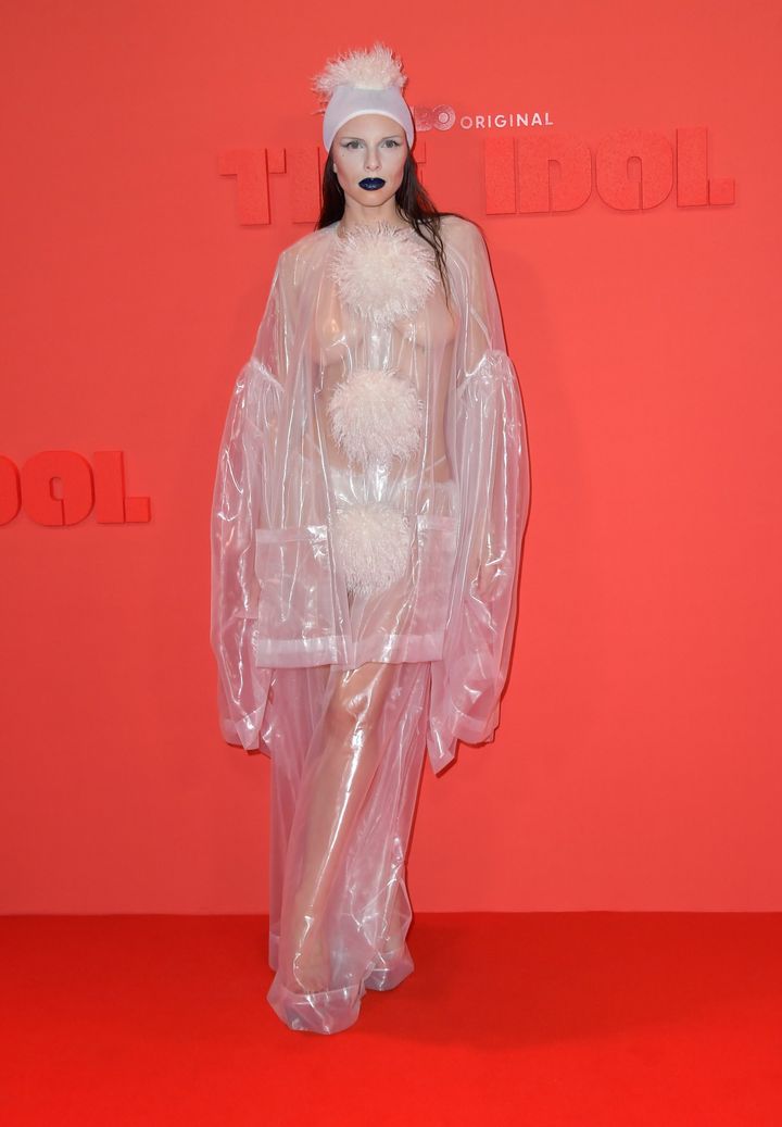 Fox wearing what appears to be shower liners at the Cannes film festival in May, a look more indicative of her personal style.
