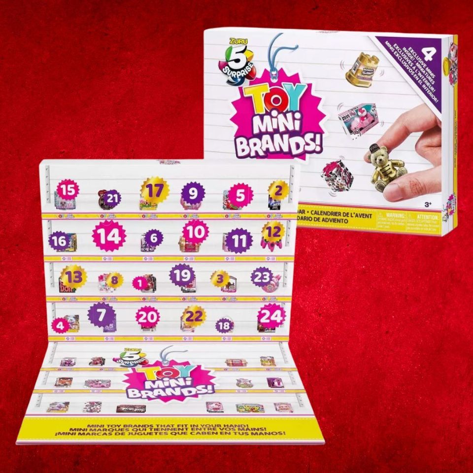 Toy Mini Brands Limited Edition Advent Calendar With 4 Exclusive Minis :  Target