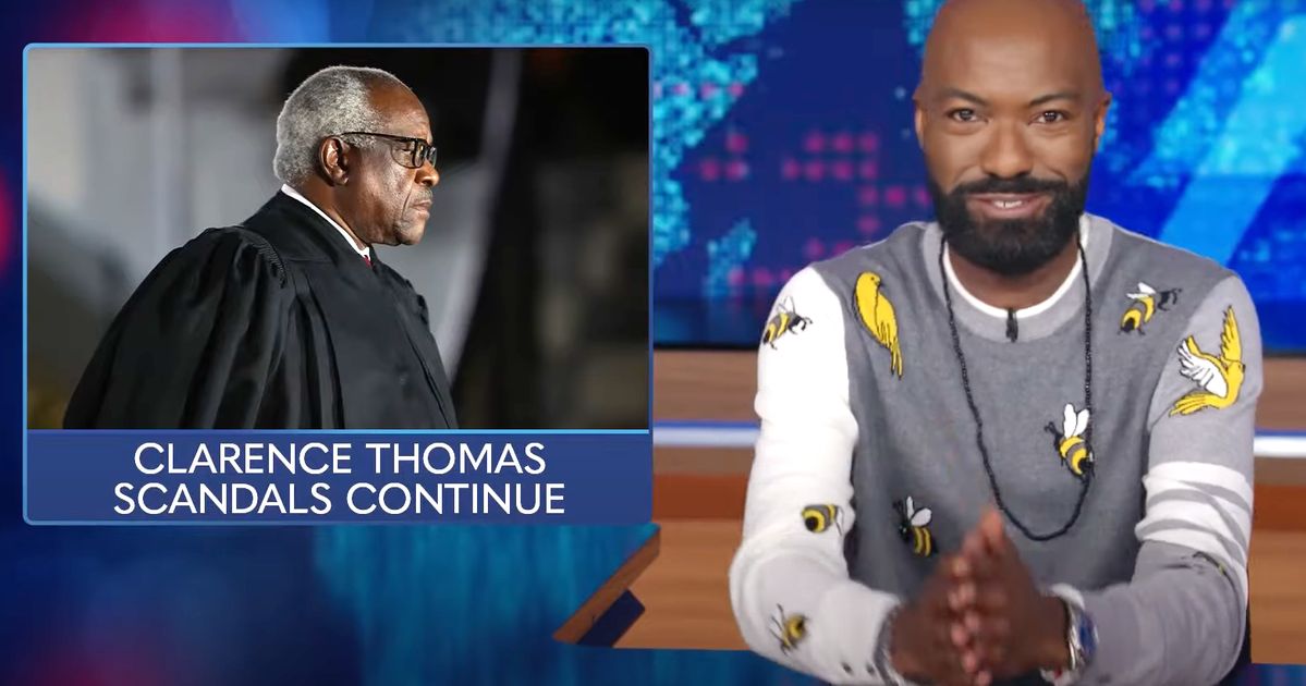 ‘Daily Show’ Guest Host Desus Nice Has 1 Cheeky Question About Clarence Thomas
