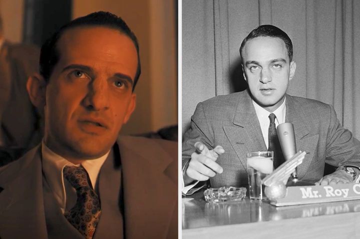 Will Brill as Roy Cohn and Cohn in real life