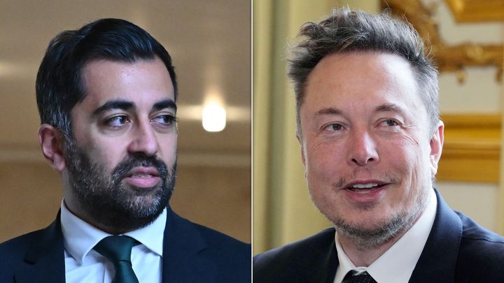 Humza Yousaf and Elon Musk.