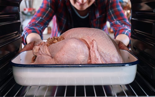 Make sure there's plenty of room in your refrigerator for your turkey to thaw.