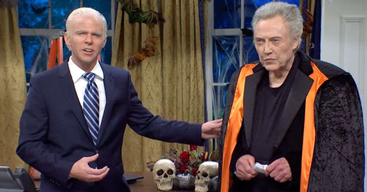 'Papa Pumpkin' Christopher Walken Crashes Joe Biden's Halloween In 'SNL' Cold Open