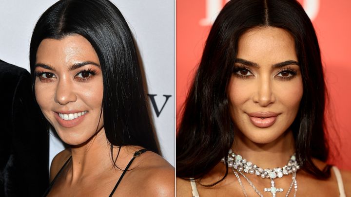 Kourtney Kardashian-Barker and Kim Kardashian.
