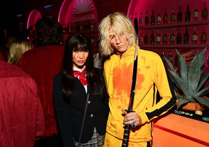 Megan Fox and Machine Gun Kelly dressed like characters from the movie "Kill Bill: Vol. 1" this weekend, defying SAG's Halloween costume guidance.