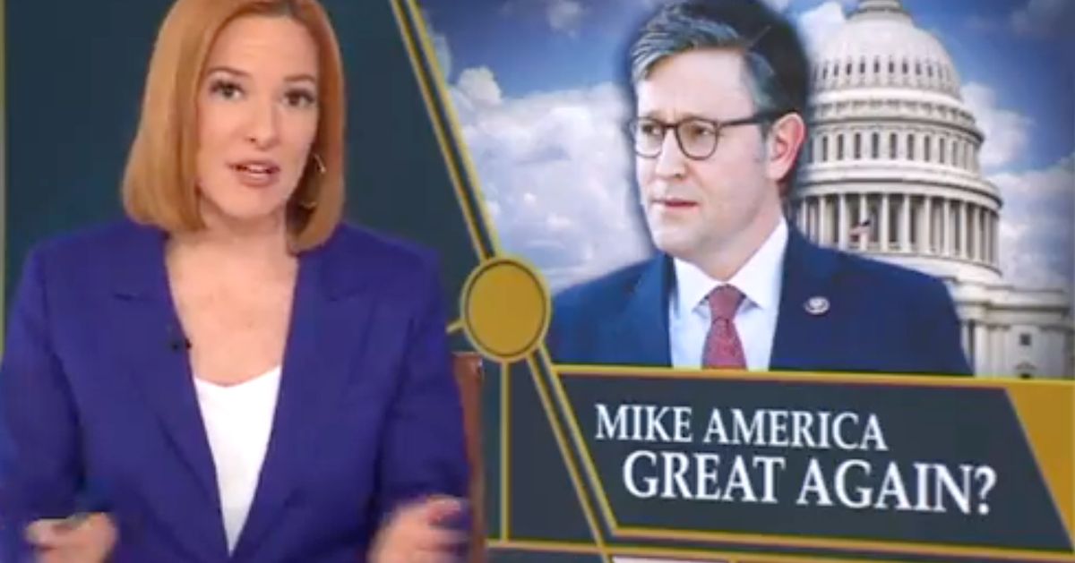 MSNBC's Jen Psaki Raises Hell With Trump Question For Mike Johnson