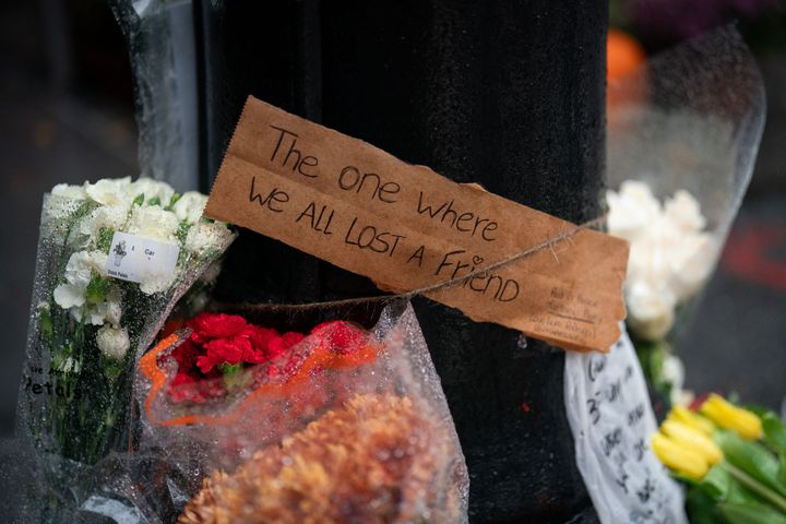 Fans flocked to Bedford Street in NYC’s Greenwich Village to pay tribute
