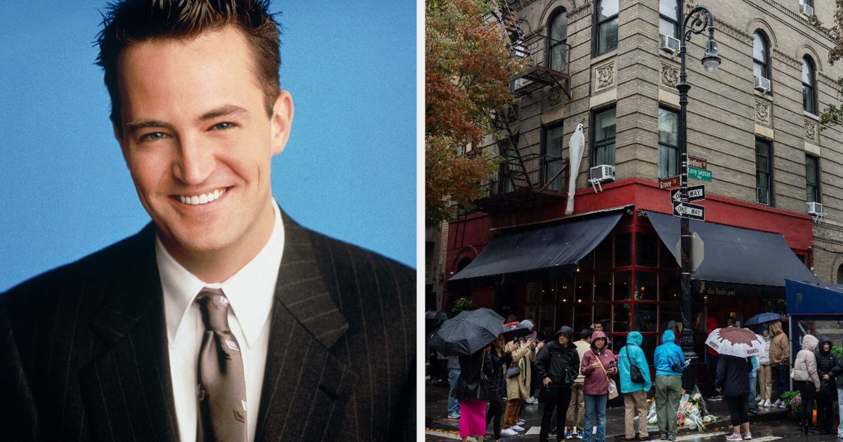 Friends Fans Flock To New York Apartment Building To Pay Tribute To Matthew Perry
