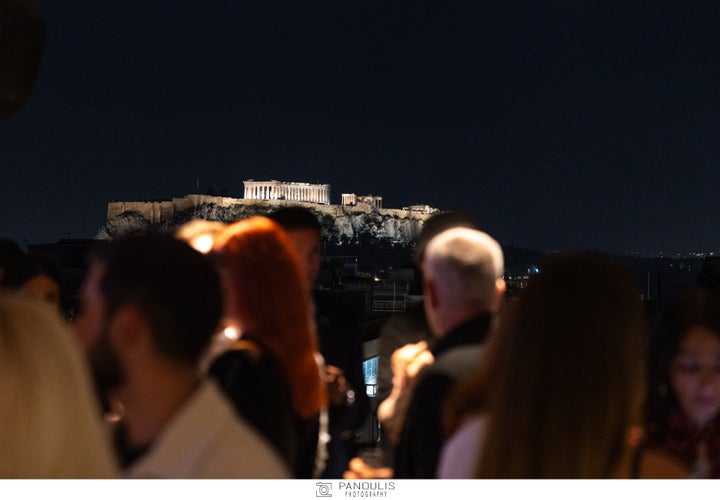 Η μοναδική θέα στο Rooftop Nyx στο Academias Hotel που φιλοξένησε την εκδήλωση.