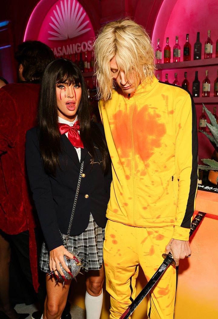 Megan Fox and Machine Gun Kelly attend the Annual Casamigos Halloween Party on October 27, 2023 in Los Angeles