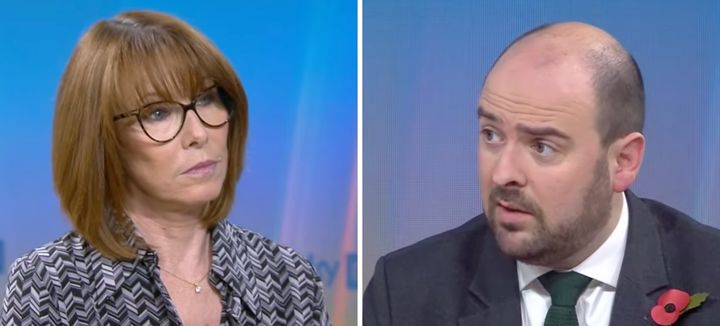 Richard Holden clashed with Kay Burley on Sky News.