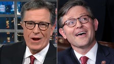 Stephen Colbert Gives Mike Johnson Biblical Smackdown Stephen Colbert Gives Mike Johnson Biblical Smackdown