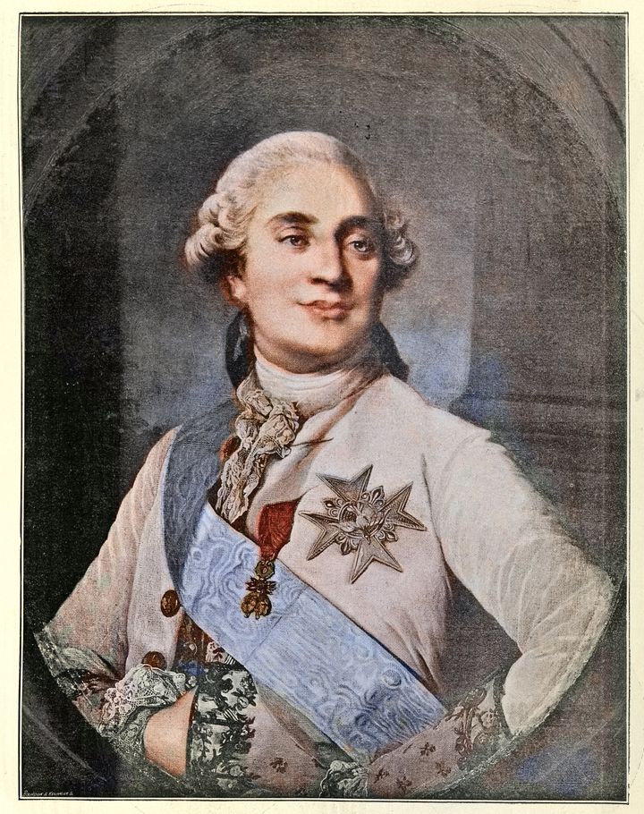 Vintage illustration Louis XVI was the last King of France before the fall of the monarchy during the French Revolution