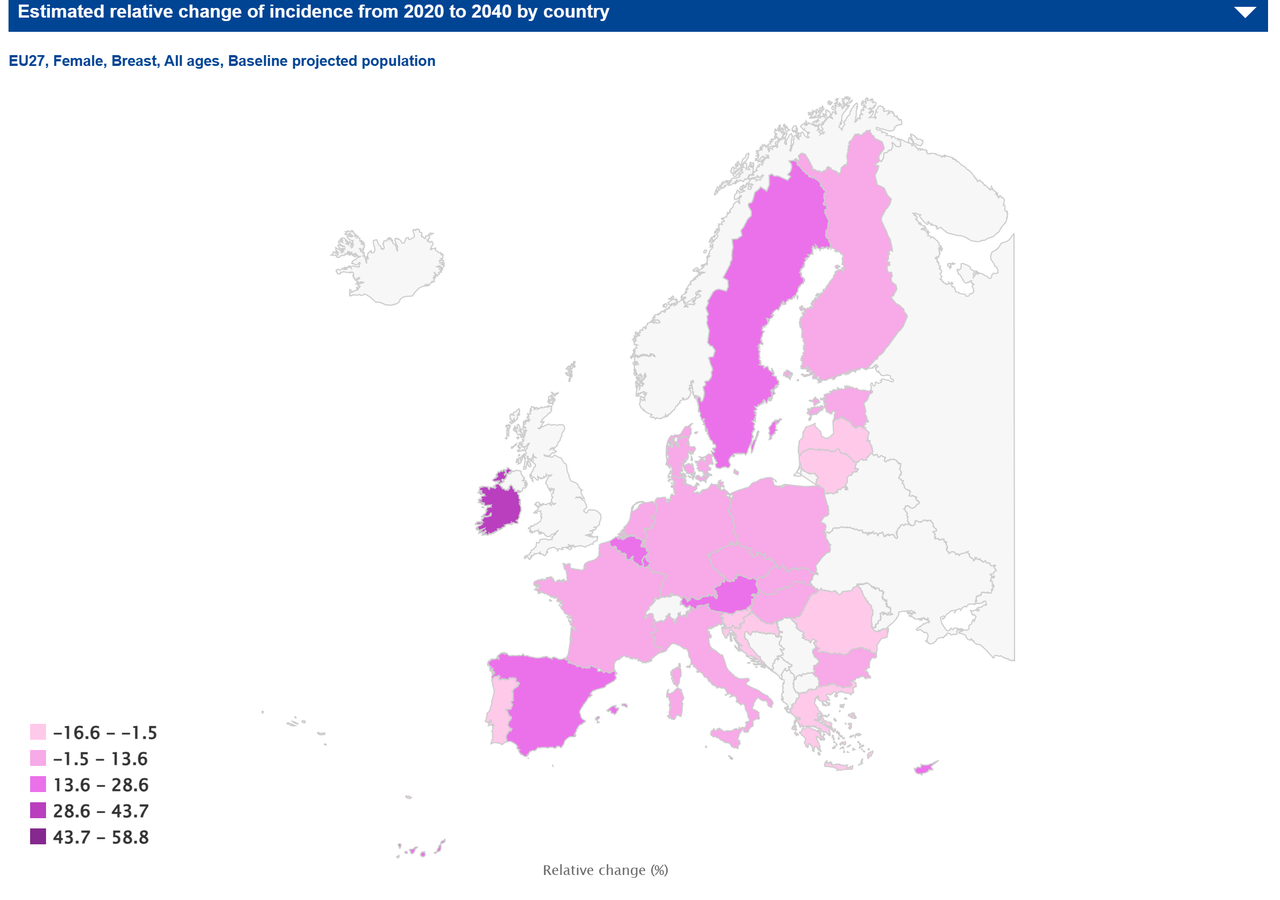 Πηγή: ECIS - European Cancer Information SystemΗ επεξεργασία των δεδομένων έγινε από τη HuffPost Greece