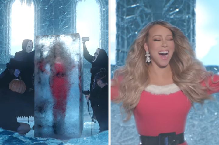Mariah Carey Declares Its Time In 2023 Christmas Video Huffpost Uk Entertainment 