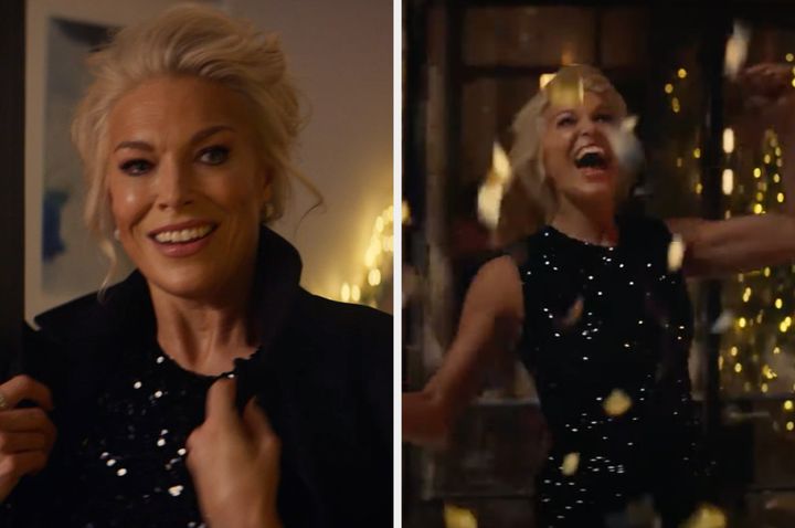 Hannah Waddingham as seen in M&S' new Christmas ad campaign
