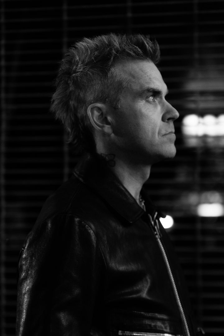 A still of Robbie taken during filming for the documentary