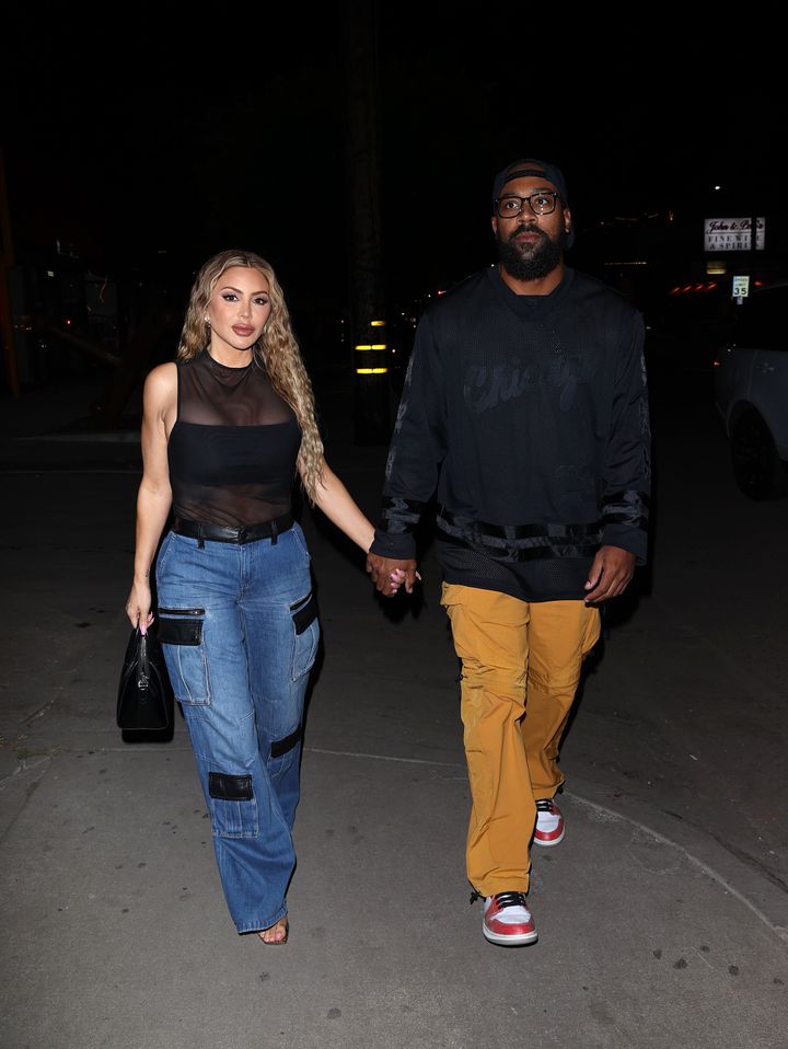Larsa Pippen and Marcus Jordan photographed together on October 23, 2023 in West Hollywood, California. 