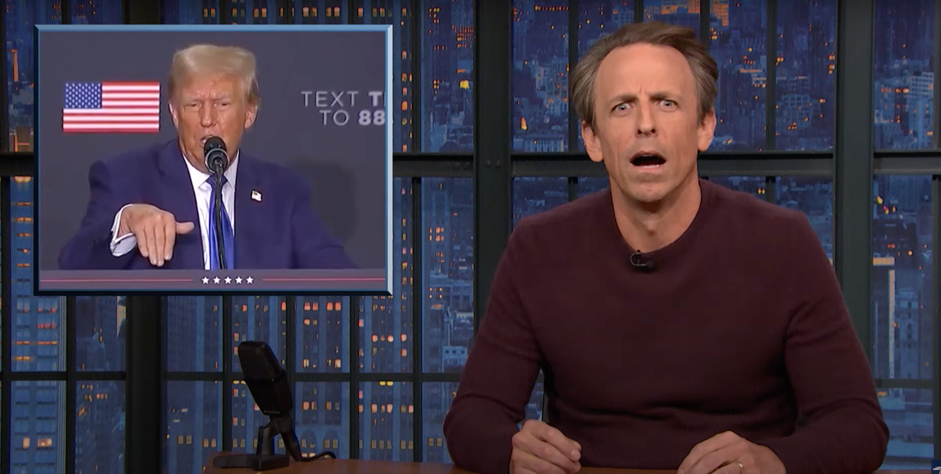 Trump’s Latest Word Salad Has Seth Meyers Thinking... Wait, What?!?