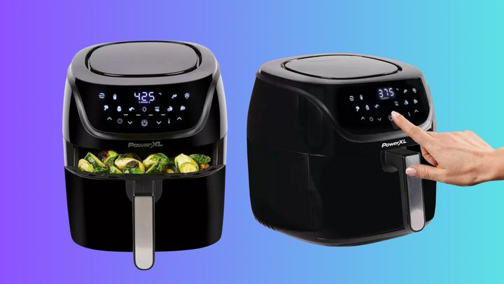 The Powerxl Vortex Pro air fryer holds four quarts of food.