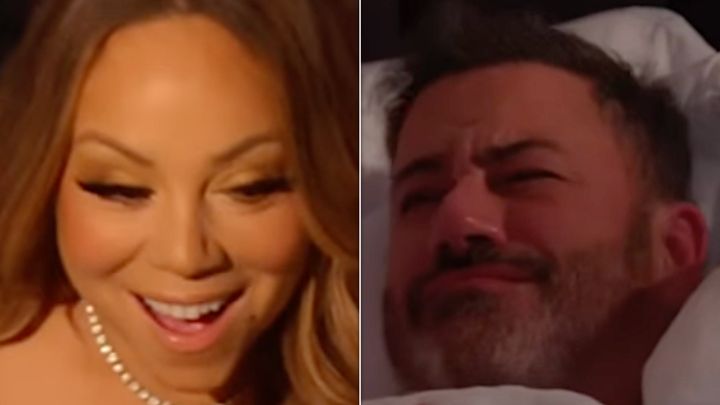Mariah Carey and Jimmy Kimmel
