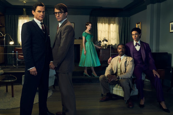 From left, "Fellow Travelers" stars Matt Bomer, Jonathan Bailey, Allison Williams, Jelani Alladin and Noah J. Ricketts.