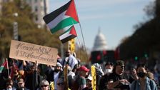Thousands Gather In Washington, DC Calling For Israeli Cease-Fire In Gaza