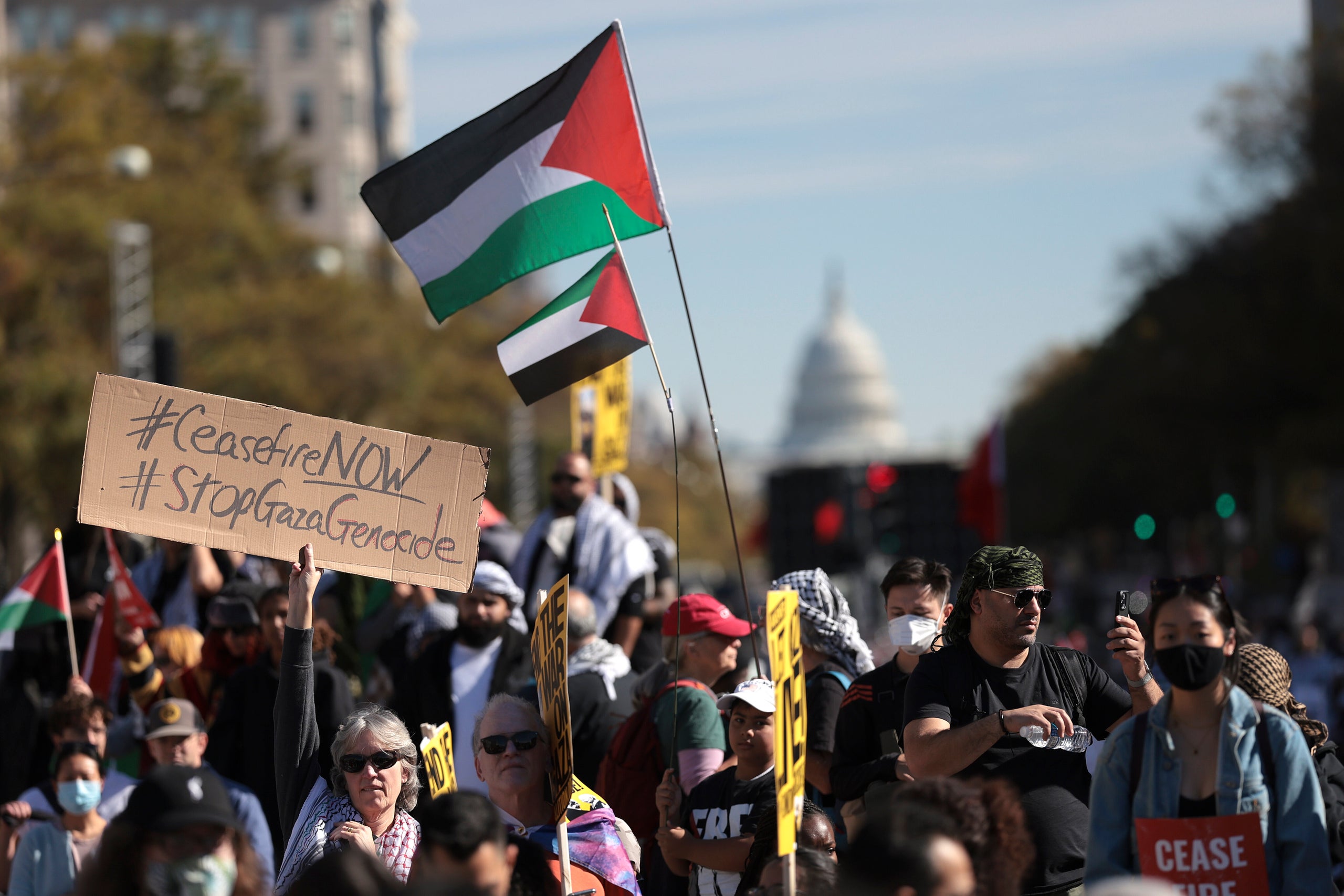 Thousands Gather In Washington, DC For Gaza Cease-Fire: See Photos ...
