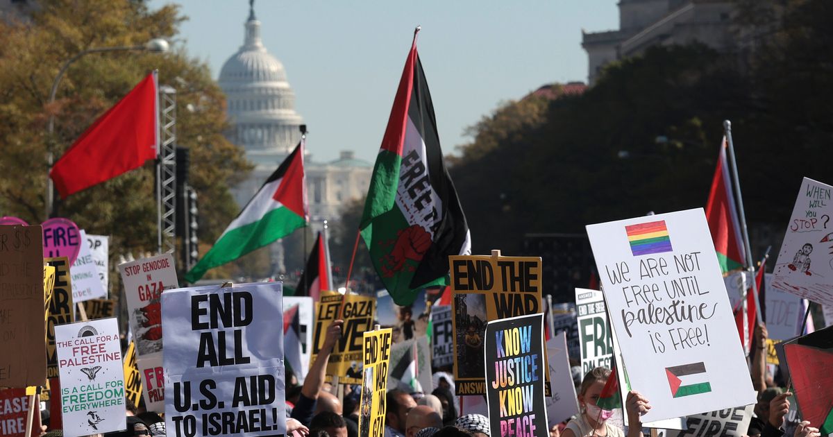 Thousands Gather In Washington, DC For Gaza Cease-Fire: See Photos Thousands Gather In Washington, DC For Gaza Cease-Fire: See Photos