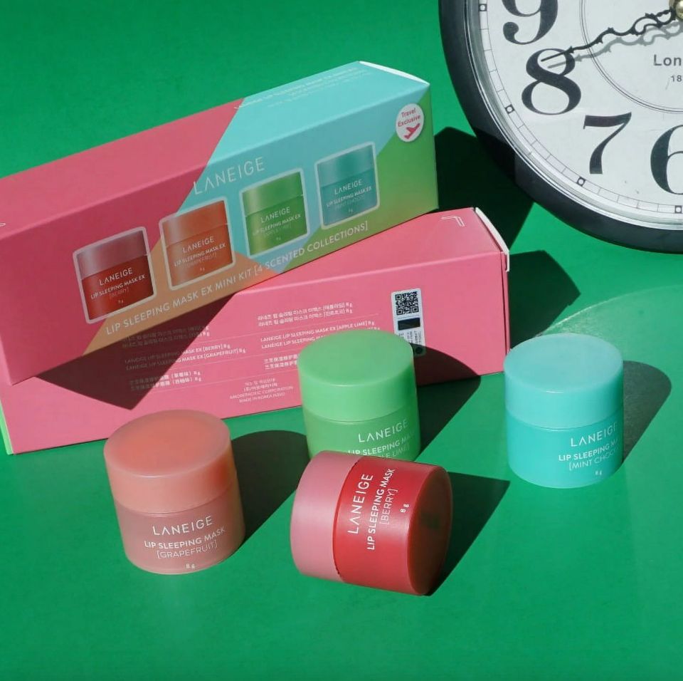A mix of scented lip masks from a viral K-beauty brand