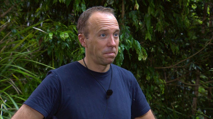 Matt Hancock during last year's I'm A Celebrity