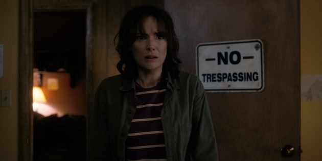 Winona in character as Joyce Byers in Stranger Things