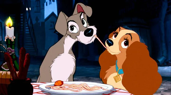 The Hidden Story Behind Lady And The Tramp's Spaghetti Scene | HuffPost UK  Entertainment