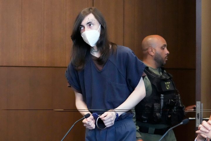 Robert E. Crimo III, seen in court in September, has pleaded not guilty to 117 charges in the shooting deaths of seven people and wounding of 48 others.