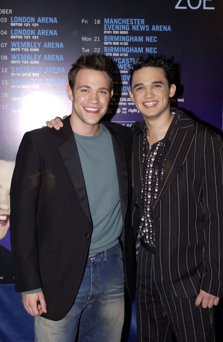 Will Young and Gareth Gates in 2002
