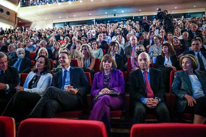 Εκδήλωση προς τιμήν του πρώην Πρωθυπουργού Κώστα Σημίτη, που οργάνωσε το ΔΙΚΤΥΟ για τη Μεταρρύθμιση στην Ελλάδα και την Ευρώπη, το Ινστιτούτο Ζακ Ντελόρ και το ηλεκτρονικό περιοδικό Μεταρρύθμιση, με την υποστήριξη του Οικονομικού Φόρουμ Δελφών, στο Ίδρυμα Μείζονος Ελληνισμού, Δευτέρα 6 Νοεμβρίου 2023. (ΒΑΣΙΛΗΣ ΡΕΜΠΑΠΗΣ/EUROKINISSI)