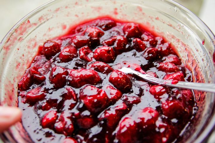 If you don't like cranberry sauce, try adding some ginger and orange zest to punch it up.