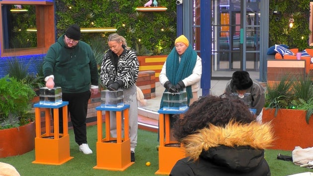 Chanelle and Olivia pictured during Monday's highlights show