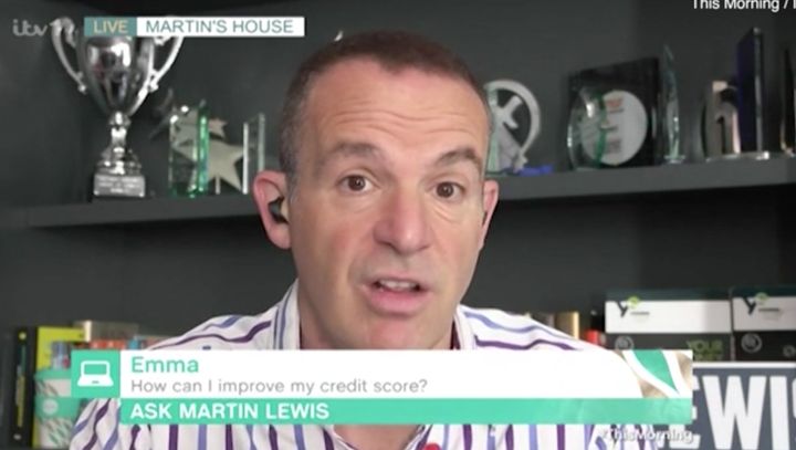 Martin Lewis fields a caller's question about credit scores.
